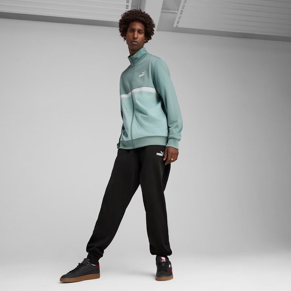 Dres męski Poly Colorblock Suit Puma - Green Moon