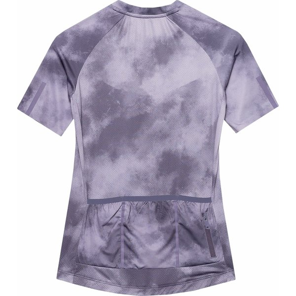 Koszulka rowerowa damska 4FSS24TFTSF489 4F - ciemny fiolet allover