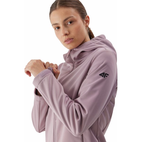Softshell damski 4FAW23TSOFF178 4F - jasny róż
