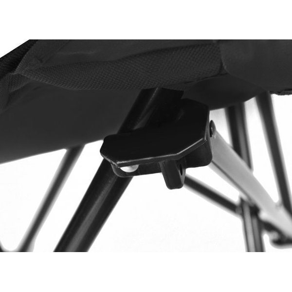 Krzesło, fotel kempingowy, wędkarski - czarny