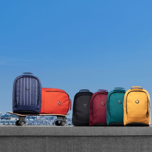 Plecak antykradzieżowy Securban RFID 30L Delsey Paris - niebieski