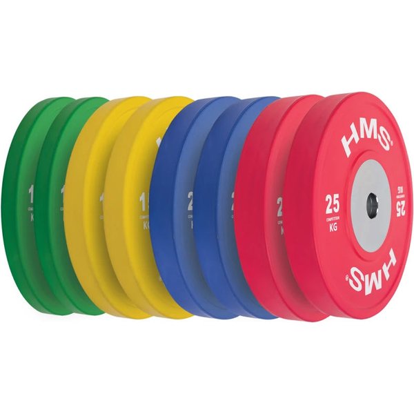 Talerze olimpijskie TBR Profi Set 8szt. 10-25kg HMS