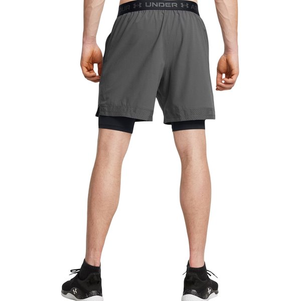 Spodenki męskie Vanish Woven 2w1 Under Armour - Castlerock/Black