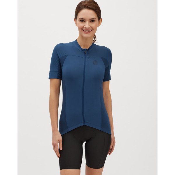 Koszulka rowerowa damska Montella Silvini - granatowy