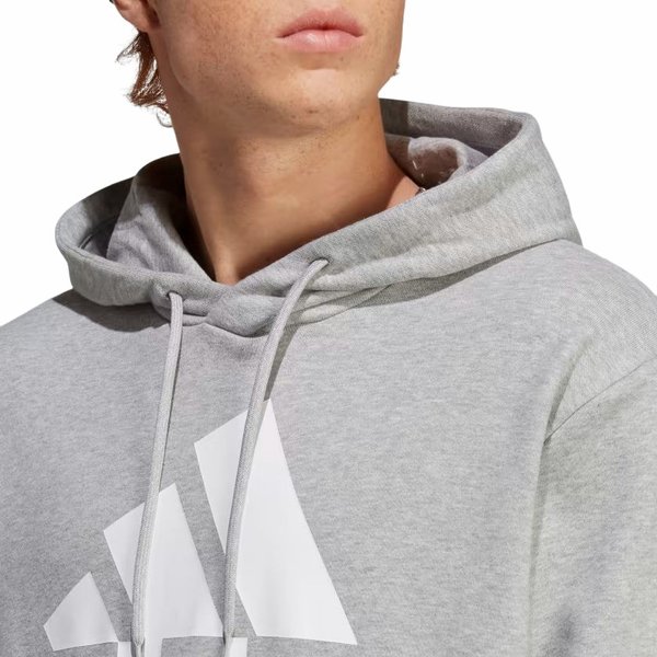 Bluza męska Essentials French Terry Big Logo Hoodie Adidas - czerwona