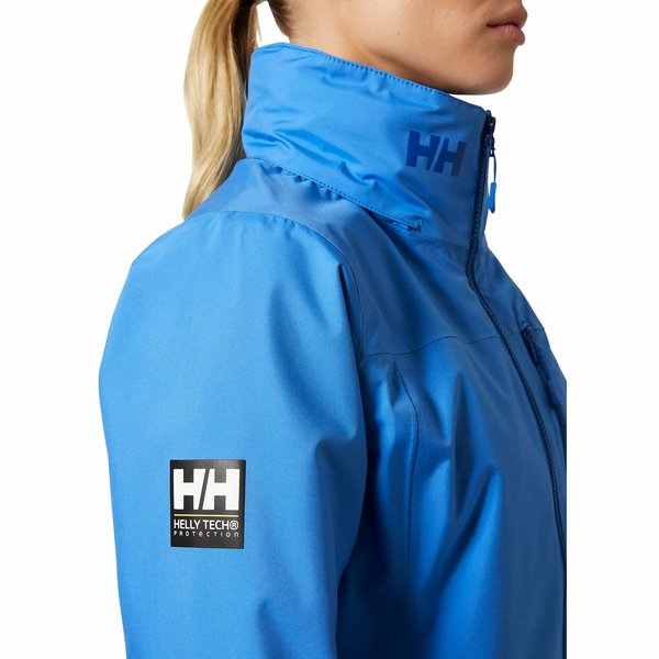 Kurtka damska Crew Hooded Sailing Jacket 2.0 Helly Hansen - niebieska