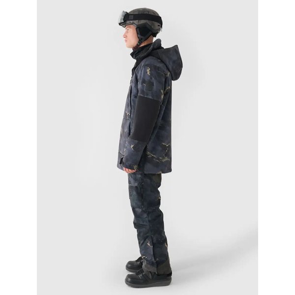Kurtka snowboardowa męska TTJAM510 4F - multikolor allover