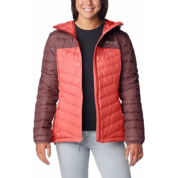 Kurtka puchowa damska Westridge Hooded Down Columbia - Beetroot, Faded peach