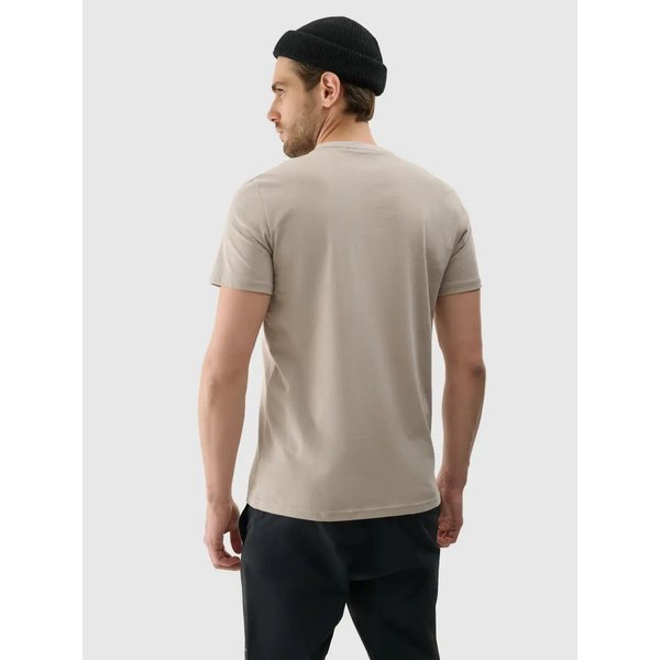 Koszulka męska TTSHM2209 4F - ciepły jasny szary