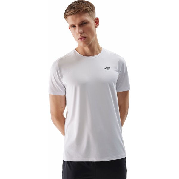 Koszulka męska 4FWSS24TFTSM598 4F - biały