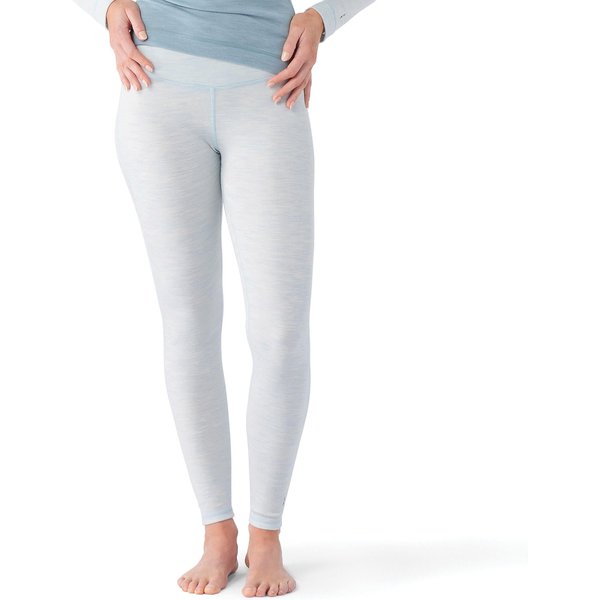 Legginsy termoaktywne damskie Classic Thermal Merino Base Layer Bottom SmartWool - błękitno-białe