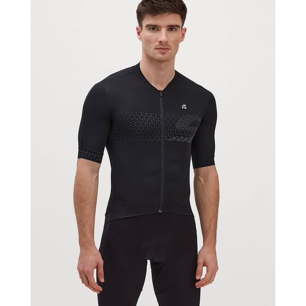 Koszulka rowerowa męska Ansino Silvini - czarny