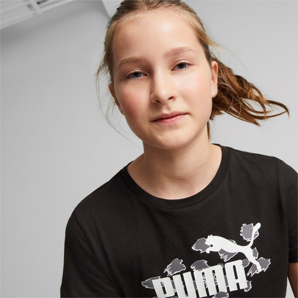 Koszulka juniorska ESS+ Animal Tee G Puma - czarna