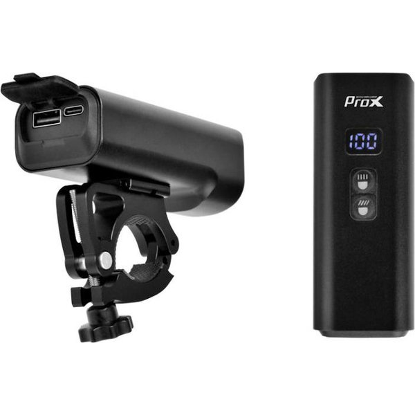 Lampa rowerowa przednia Kastor-V 2400lm, 6400mAh USB-C Prox