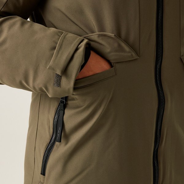 Kurtka puchowa męska Dallymoore Regatta - crocodile/black