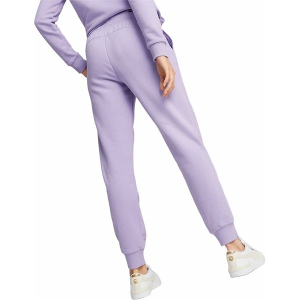 Spodnie dresowe damskie Ess Elevated Pants Puma - fioletowe