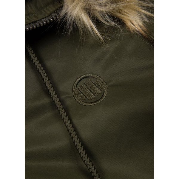Kurtka męska Harvest Hooded Bomber Jacket Pitbull West Coast - olive
