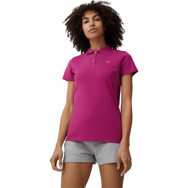 Koszulka damska polo 4FSS23TTSHF585 4F - różowa
