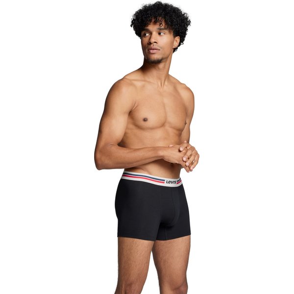 Bokserki męskie Placed Logo 2pary Levis - czarne