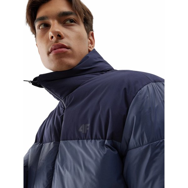 Kurtka puchowa męska 4FWAW23TDJAM348 4F - denim