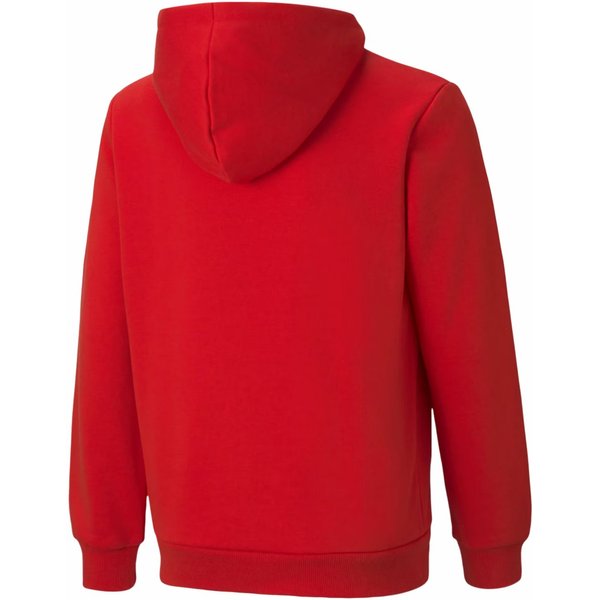 Bluza juniorska Essentials Big Logo Hooded Puma - czerwona