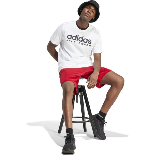 Koszulka męska Graphic Tee Adidas - biała/czarna