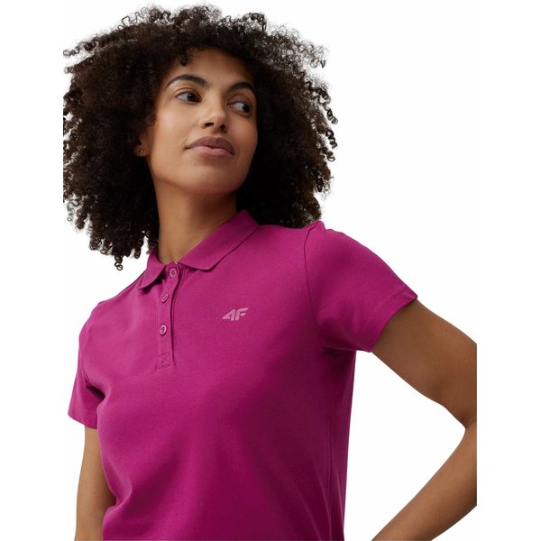 Koszulka damska polo 4FSS23TTSHF585 4F - różowa