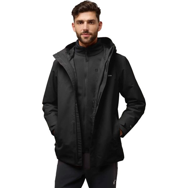 Kurtka męska 3w1 Altenberg Jack Wolfskin - Black