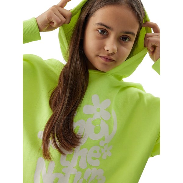 Bluza dziewczęca 4FJWSS24TSWSF0941 4F - żółty neon