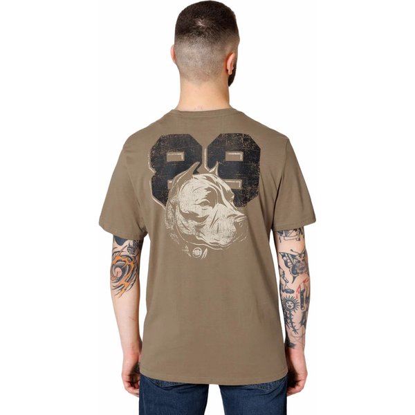 Koszulka męska Dog 89 Pitbull West Coast - brązowa
