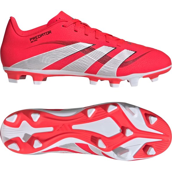 Buty piłkarskie, korki Predator Club FG/MG Adidas - Lucid Red/Cloud White/Core Black