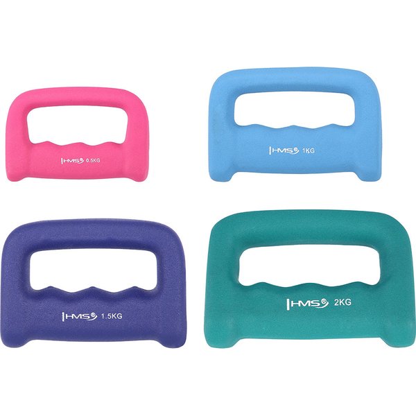 Ciężarek żeliwny, kastet pokryty neoprenem 1,5kg CK15 HMS