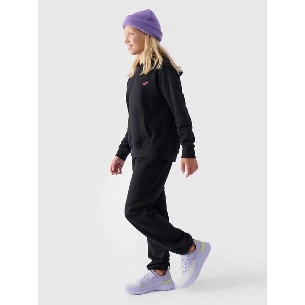 Bluza dziewczęca 4FJWMM00TSWSF1316 4F - głęboka czerń