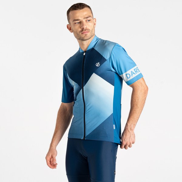 Koszulka rowerowa męska Aep Pedal II Jersey Dare2B - Blastl/HeriBlue