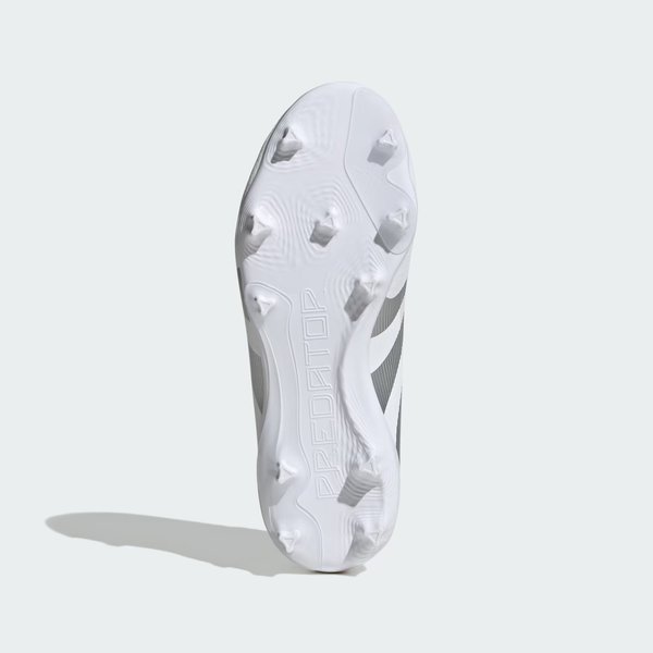 Buty piłkarskie, korki Predator League FG/MG Jr Adidas - Cloud White/Silver Metallic/Bright Royal