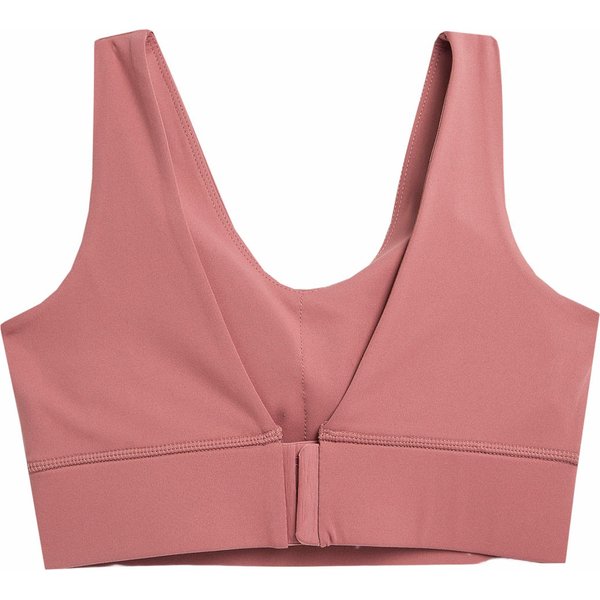 Biustonosz sportowy damski 4FAW23USBAF080 4F - ciemna czerwień