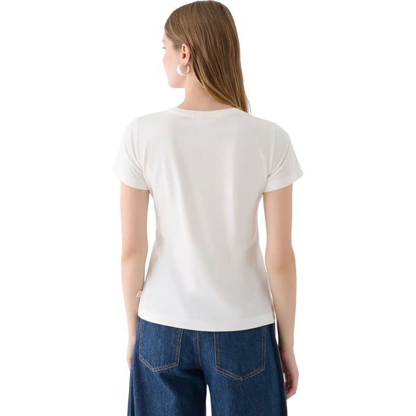 Koszulka damska OTHWAW24TTSHF2137 Outhorn - złamana biel