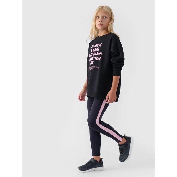 Legginsy dziewczęce TTIGF170 4F - czarny