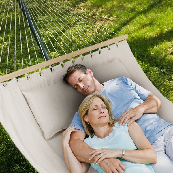 Hamak dwuosobowy Boho Outtec - beżowy