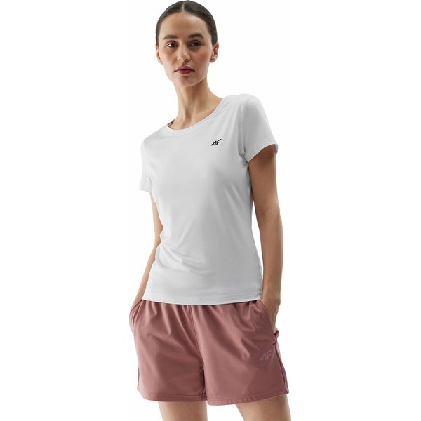 Koszulka damska 4FWSS24TFTSF604 4F - biały