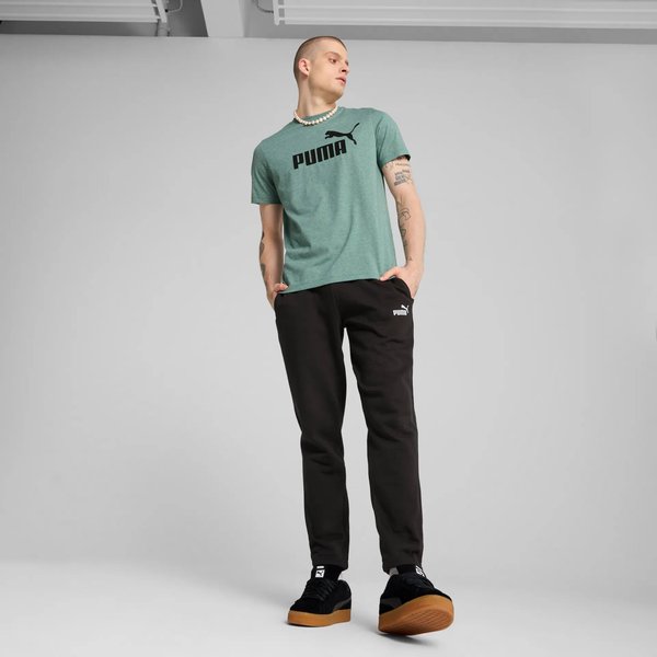 Koszulka męska Essentials No.1 Logo Heather Puma - Green Moon