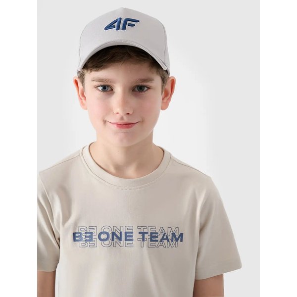 Koszulka chłopięca TTSHM2186 4F - kremowy
