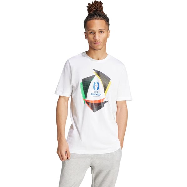 Koszulka męska Euro24 Adidas - biała