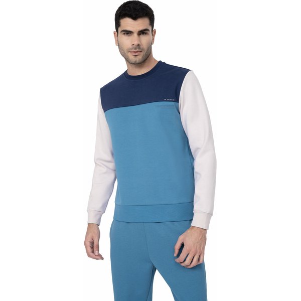 Bluza męska 4FSS23TSWSM226 4F - niebieska