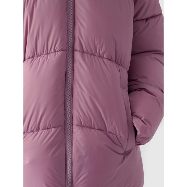 Płaszcz puchowy dziewczęcy TDJAF455 4F - różowy