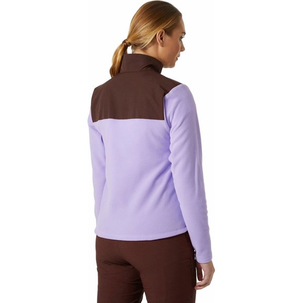 Kurtka hybrydowa, polarowa damska Daybreaker Block Helly Hansen - fioletowa