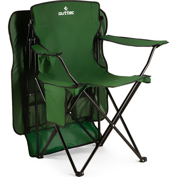 Krzesło turystyczne, wędkarskie Sun XXL Outtec - Sun zielone