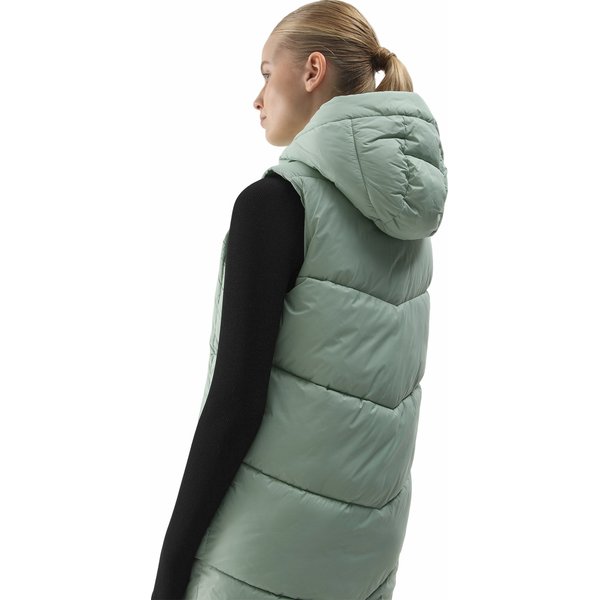 Kamizelka puchowa damska 4FWSS24TVJAF114 4F - jasna zieleń