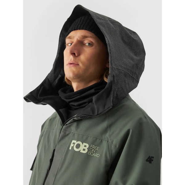 Kurtka snowboardowa męska TTJAM511 4F - khaki