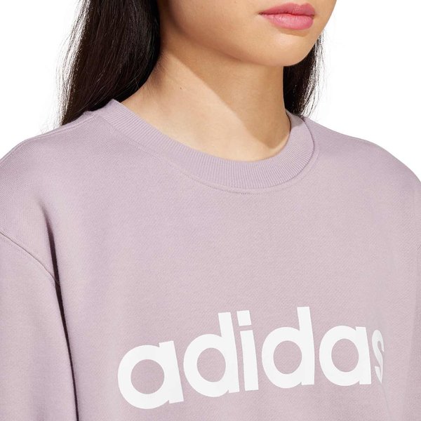 Bluza damska Essentials Linear French Terry Adidas - różowa